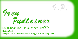 iren pudleiner business card